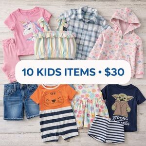 10-Item Kids Clothing Bundle | Build Your Own | $30 Deal